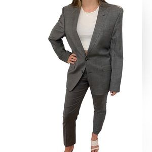 Versace Collection Women’s Gray Wool Suit Blazer+Pants Size 48